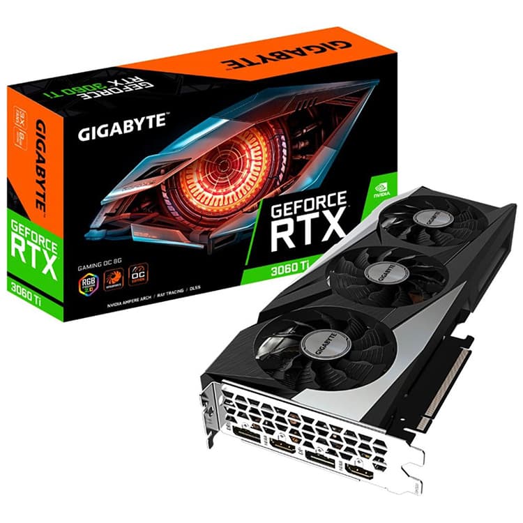 Видеокарта, RTX 3060 TI, 8 ГБ, б/у