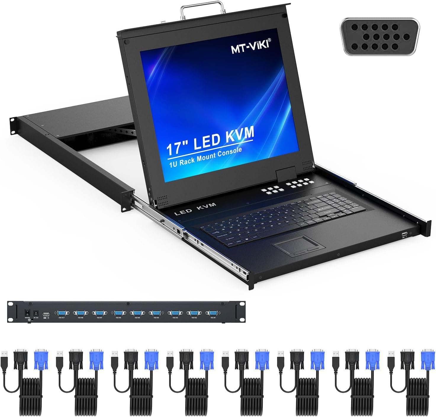 KVM-переключатель, 8 портов, MT-1708UL