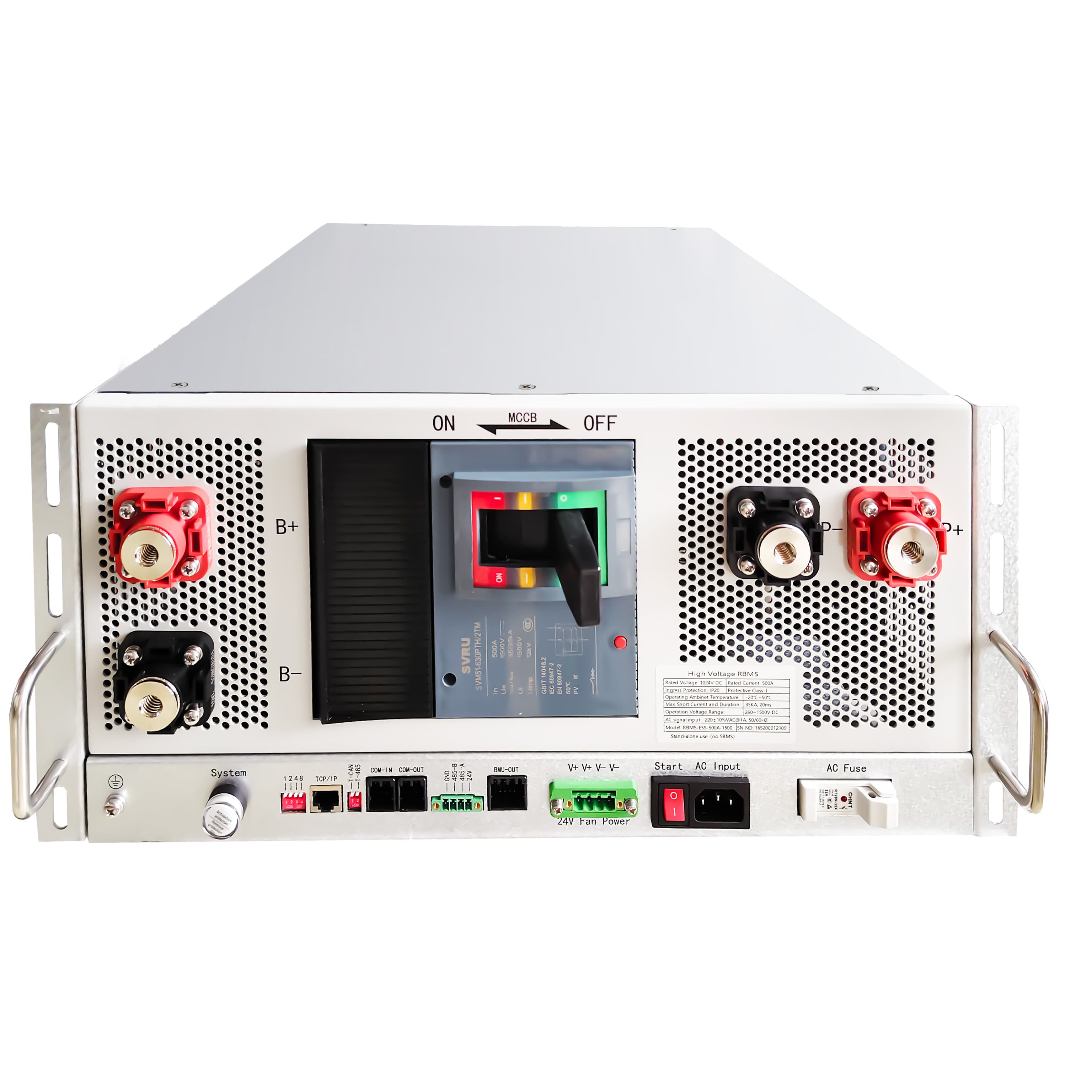 Система управления батареей (BMS), 405S, 500 А, RBMS-S20-500A-1296V