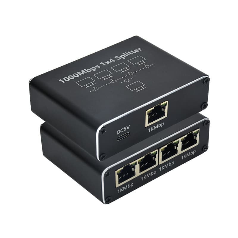 Разветвитель RJ45 гигабитный 1×4, 8P8C