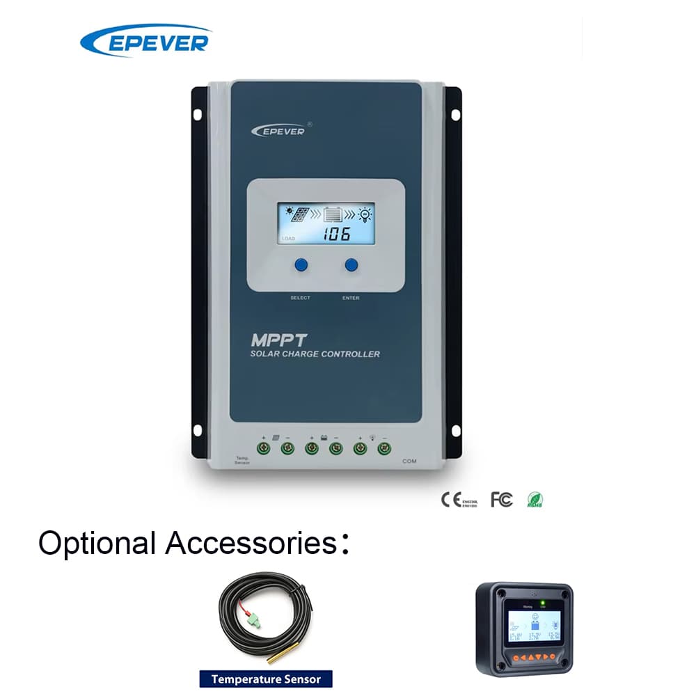 Контроллер заряда солнечный MPPT, 30 А, 24 В, Tracer3210AN