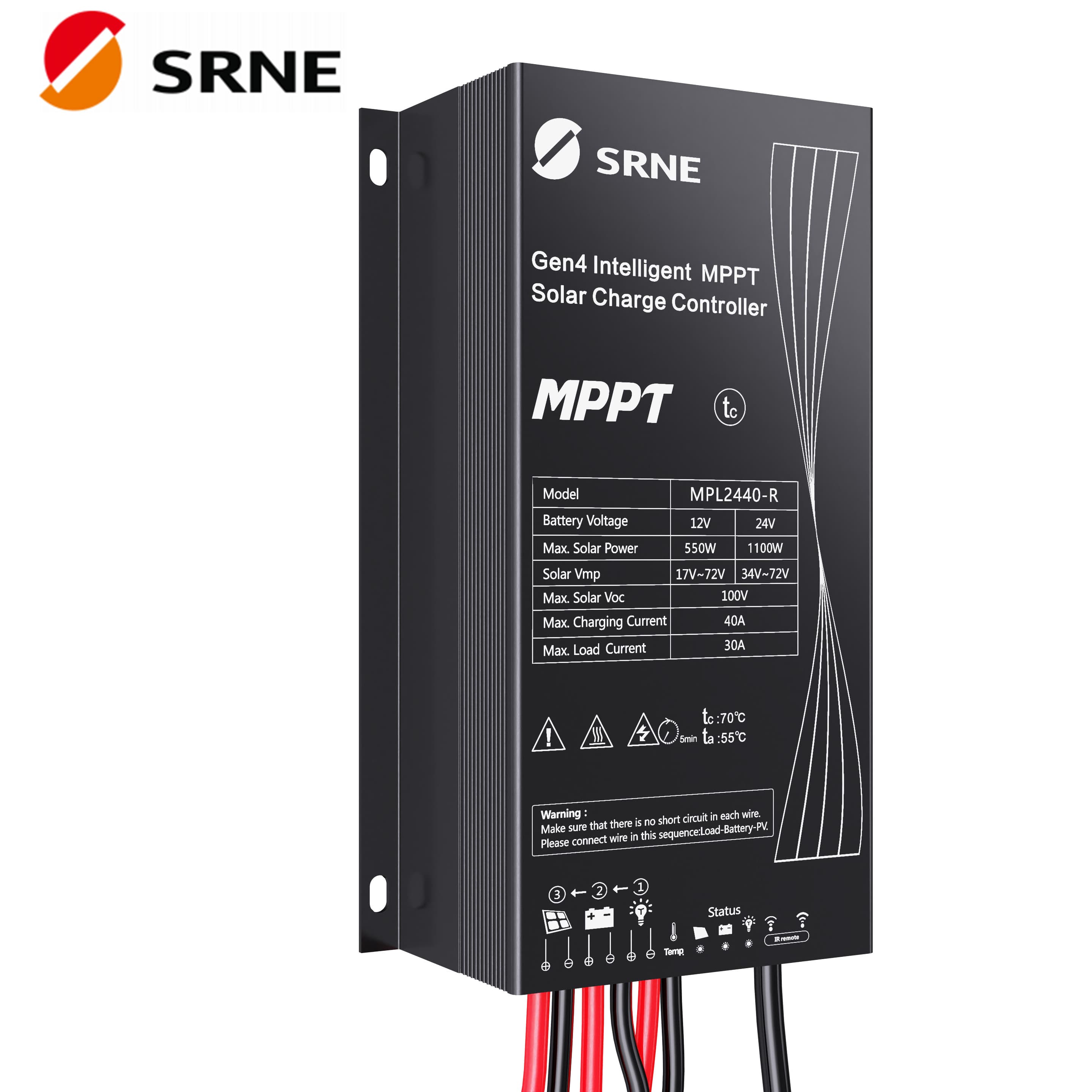 Контроллер заряда солнечный MPPT, 40 А, 24 В, SR-MPL2440