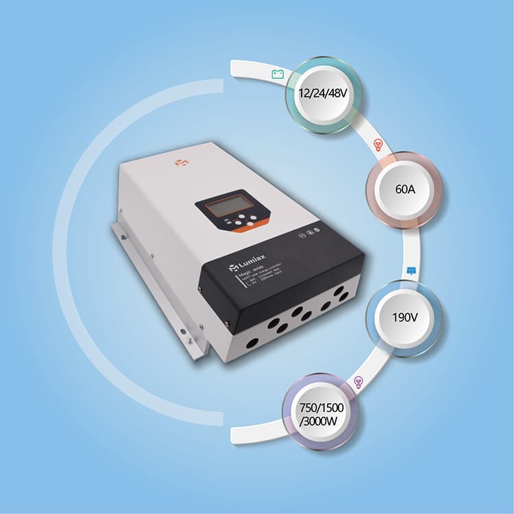 Контроллер заряда солнечный MPPT, 60 А, 12 В, MT6020-PRO