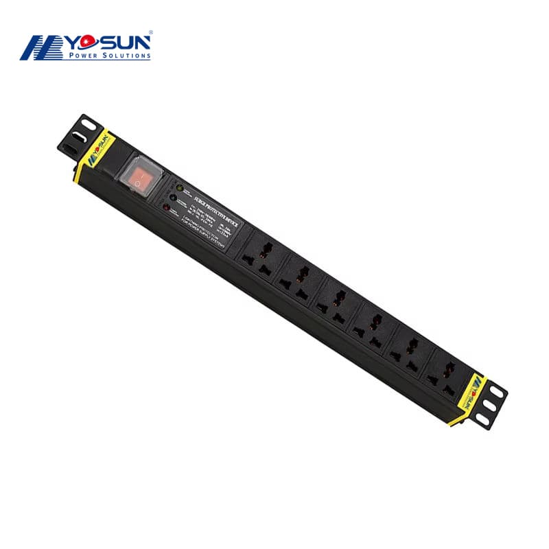 Блок распределения питания, 1U, YS1006-K-3D-WN