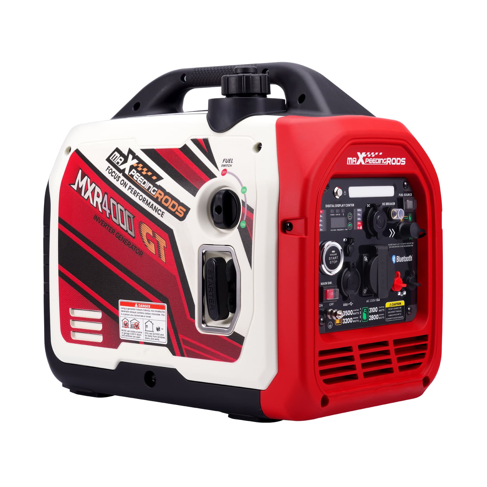 Генератор бензиновый, 3.5 кВт, 230 В, MXR4000GT-EU