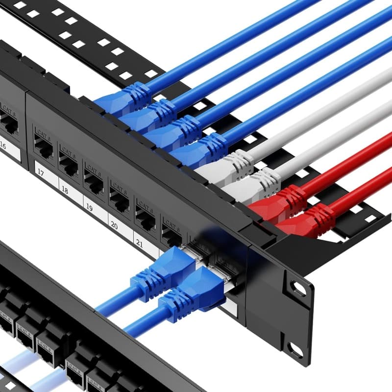 Патч-панель 19", 1U, 24 порта, кат. 6, UTP
