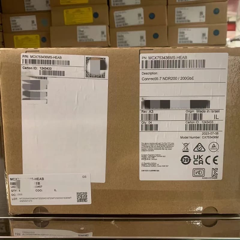 Адаптер Mellanox ConnectX-7 MCX753436MS-HEAB, 2 × 200 Гбит/с, InfiniBand и Ethernet