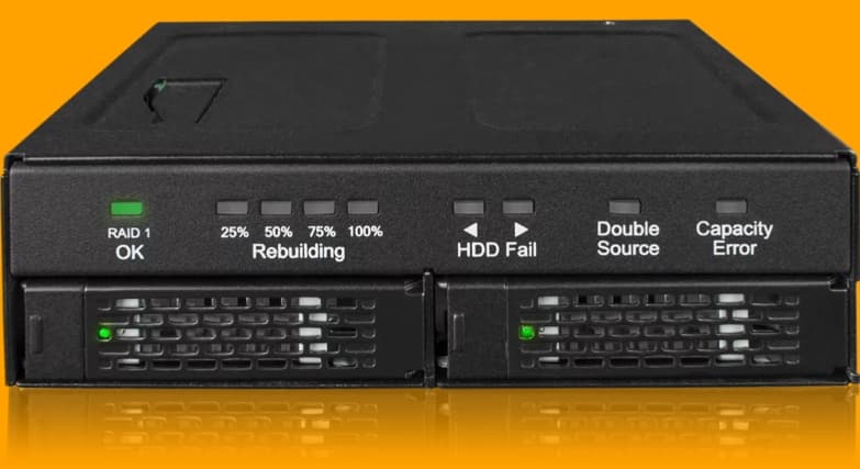 Корзина для накопителей ICY DOCK ToughArmor MB902SPR-B R1, 2 × U.2 NVMe