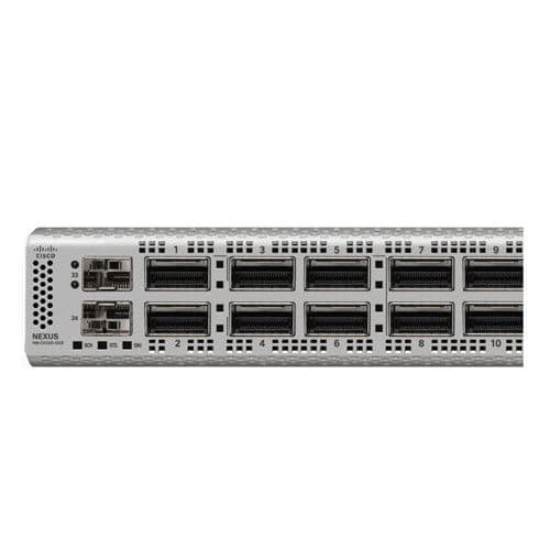 Коммутатор Cisco Nexus N9K-C9332D-GX2B, 32 порта 400/100G QSFP-DD, 2 порта 1/10G SFP+