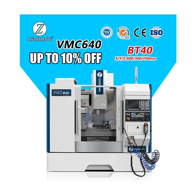 Обрабатывающий центр вертикальный luzhong VMC640, ход 600×360×450 мм, конус BT40, 5,5 кВт