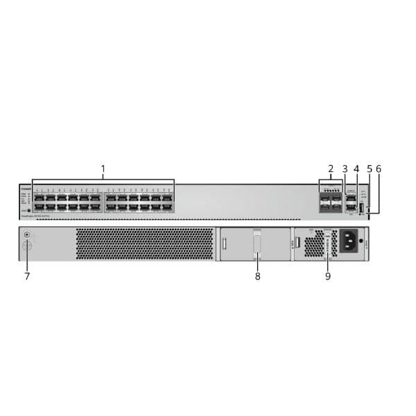 Коммутаторы Huawei S5735-S24T4X серии S5735-S, 1 ГБ оперативной памяти