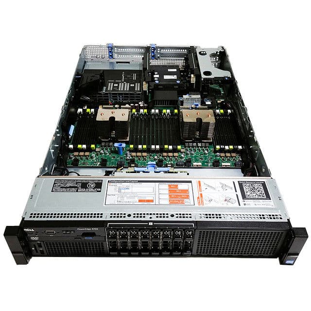 Сервер стоечный Dell PowerEdge R720, 2U, Intel Xeon E5-2620 (восстановленный)