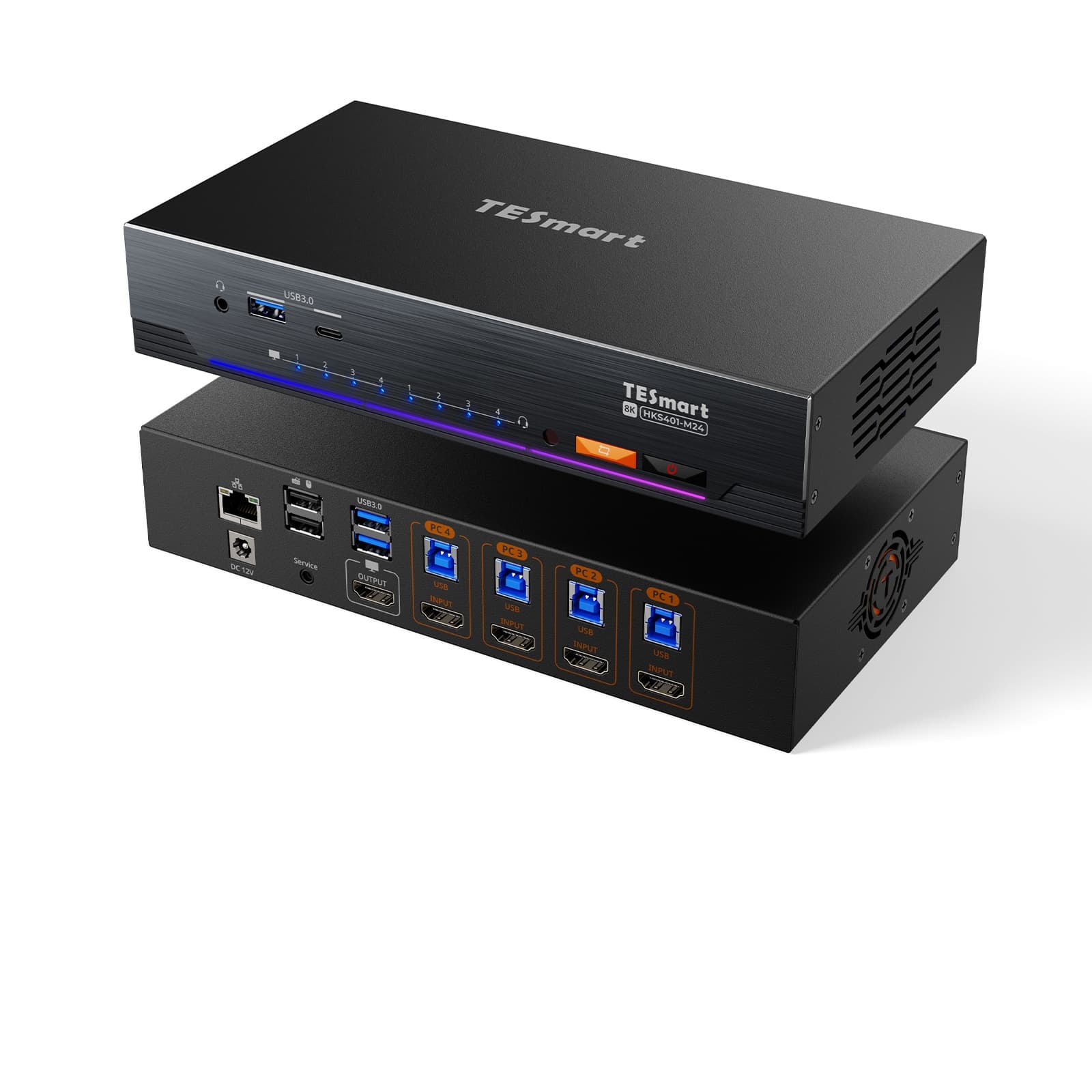 KVM-переключатель, 4 порта, HKS401-M24