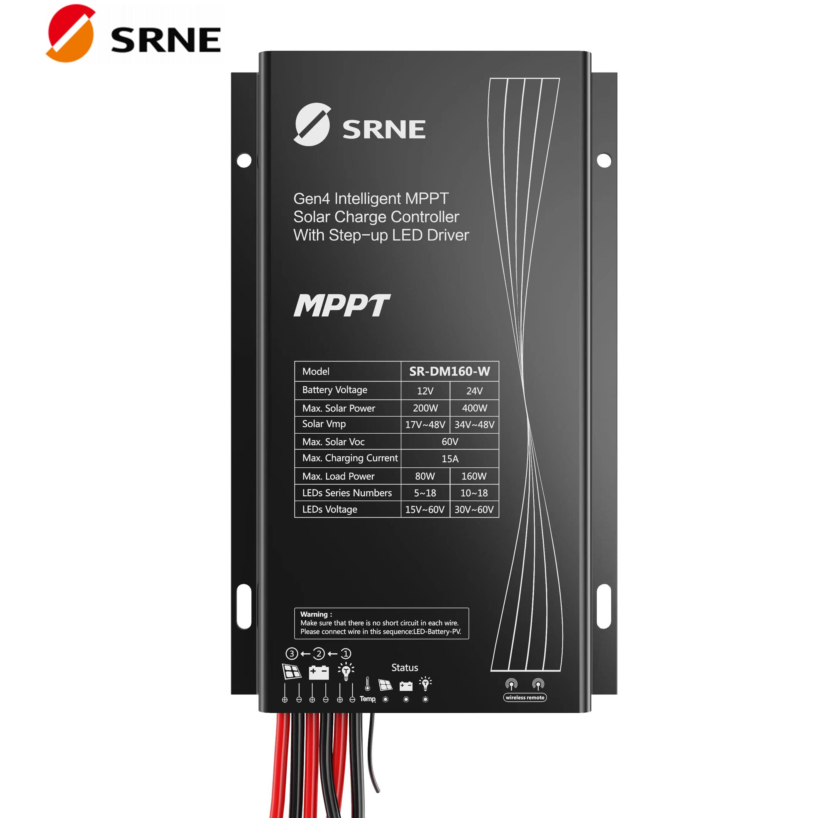 Контроллер заряда солнечный MPPT, 40 А, 24 В, SR-DM300-W