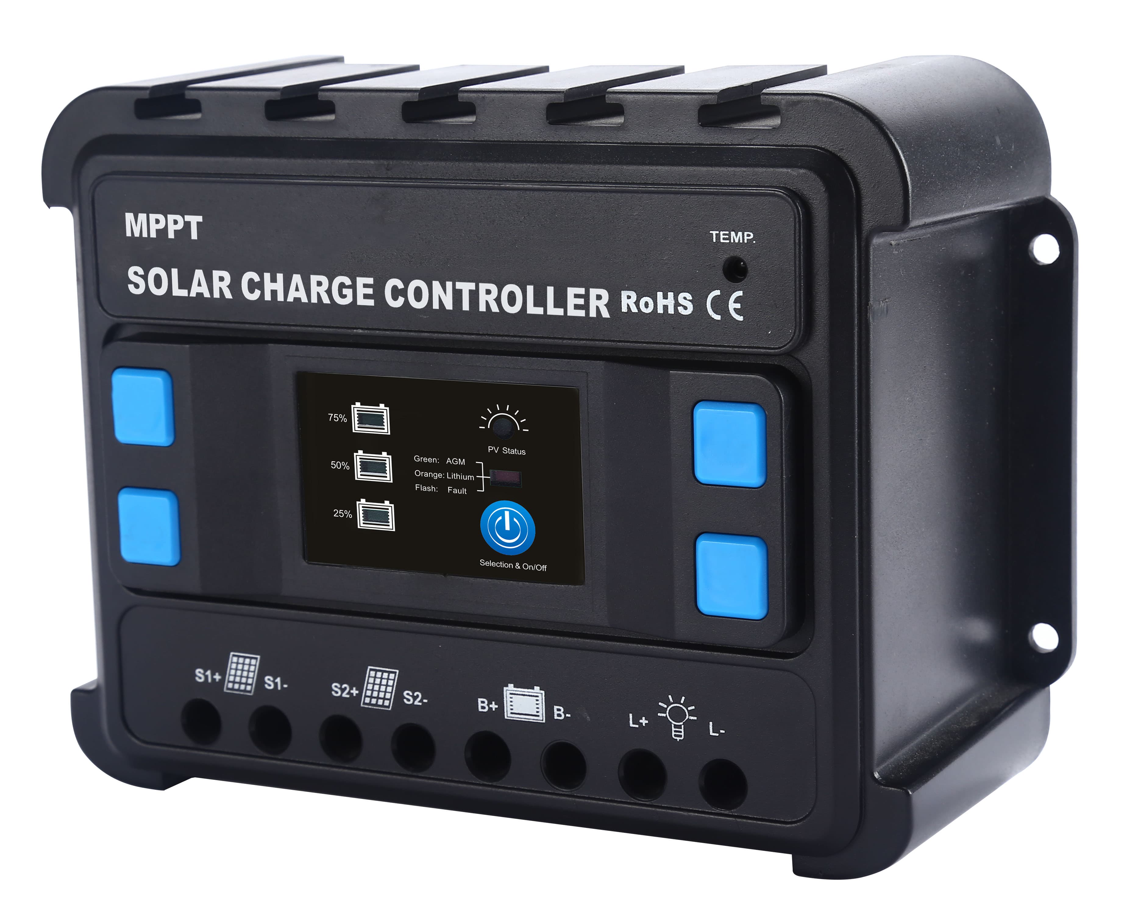 Контроллер заряда солнечный MPPT, 10 А, 24 В, MPPT12/24-10