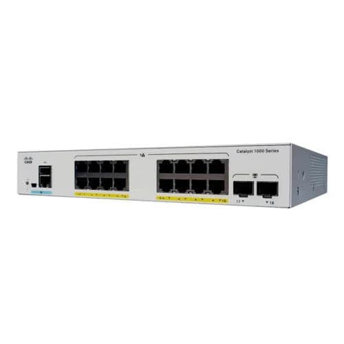 Коммутатор Cisco C1000-16T-E-2G-L, 16 портов, уровень L2, гигабитный аплинк
