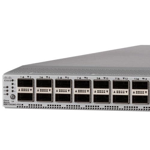 Коммутатор ЦОД Cisco Nexus N9K-C9336C-FX2, 1U, 36 портов 40G/100G QSFP28