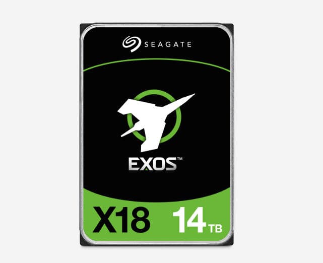 Накопитель Seagate Exos X18 14 ТБ, 7200 об/мин, кэш 256 МБ, ST14000NM000J