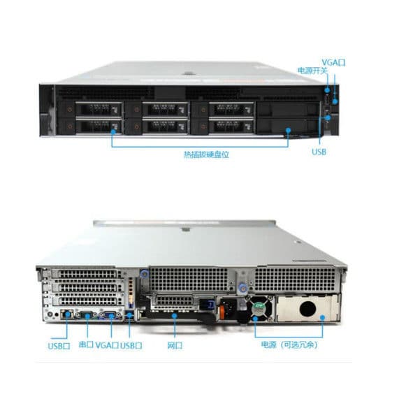 Сервер стоечный Dell PowerEdge R740 для центров обработки данных (восстановленный)