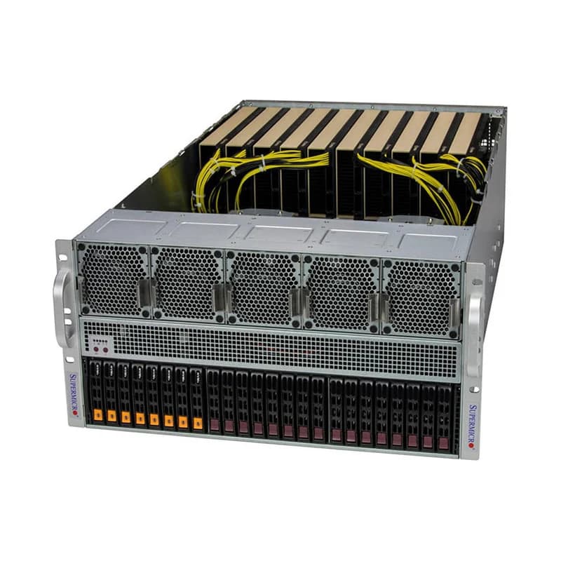 Сервер стоечный Supermicro SYS-521GE-TNRT, 5U, двухсокетный, под ускорители