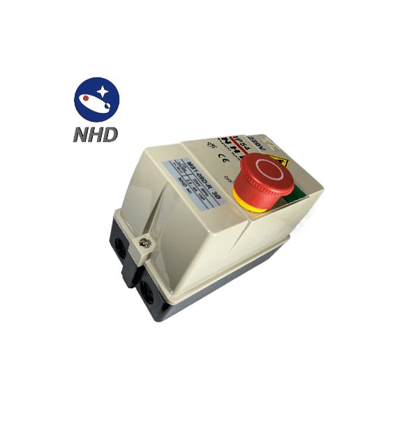 Пускатель магнитный трёхфазный NHD MS1-09D-R3G5N43P, катушка 220 В 50 Гц, тепловое реле 2,9–4 А