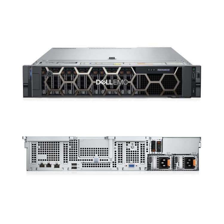 Сервер стоечный Dell PowerEdge R550, 2U, контроллер H745, блок питания 800 Вт