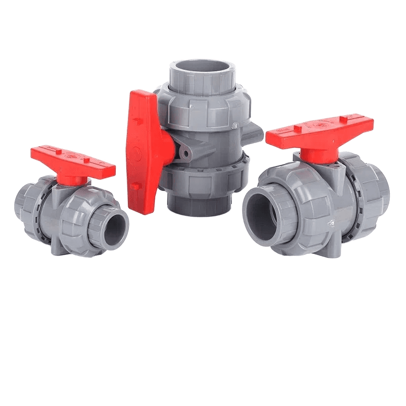 Кран шаровой из НПВХ двухсоставной DN20–DN110, PN16, стандарт DIN