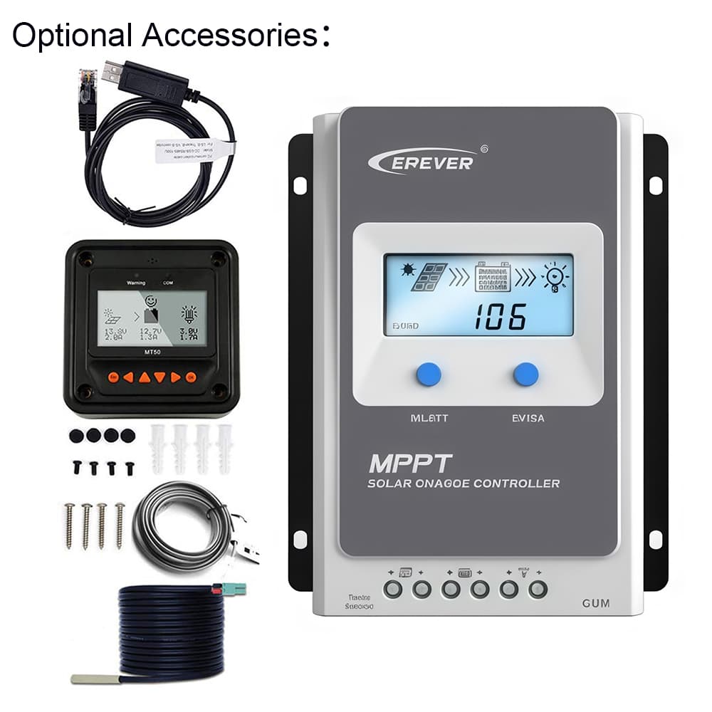 Контроллер заряда солнечный MPPT, 20 А, 24 В, Tracer2210AN