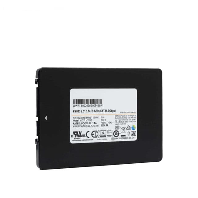 Накопитель Samsung PM883 3,84 ТБ SSD, 2,5 дюйма, SATA 6 Гбит/с, шифрование AES-256
