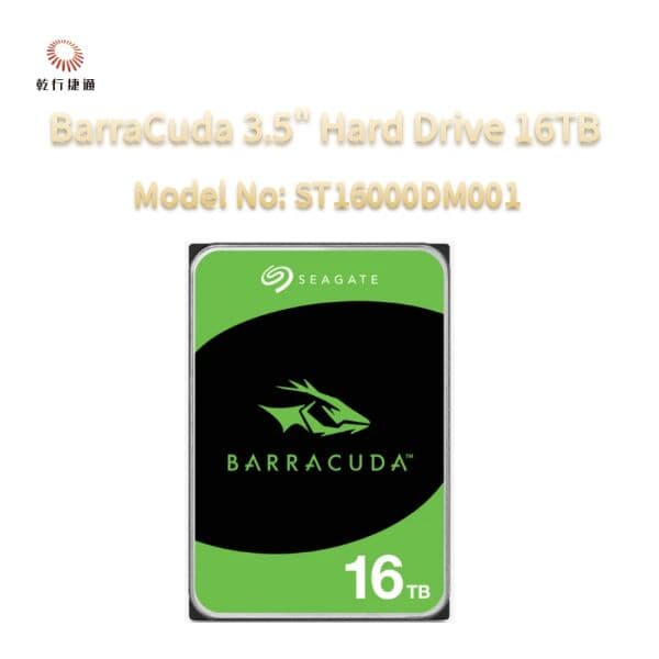 Накопитель Seagate BarraCuda 16 ТБ, 3,5 дюйма, ST16000DM001