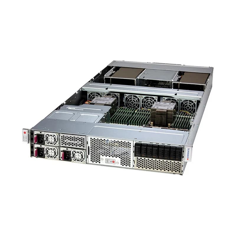 Сервер стоечный Supermicro SYS-221GE-NR, 2U, двухсокетный, под ускорители