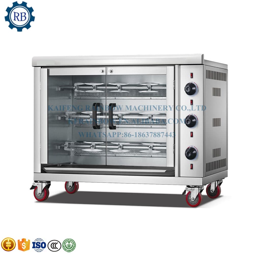 Печь-гриль ротационная газовая и электрическая для мяса и птицы