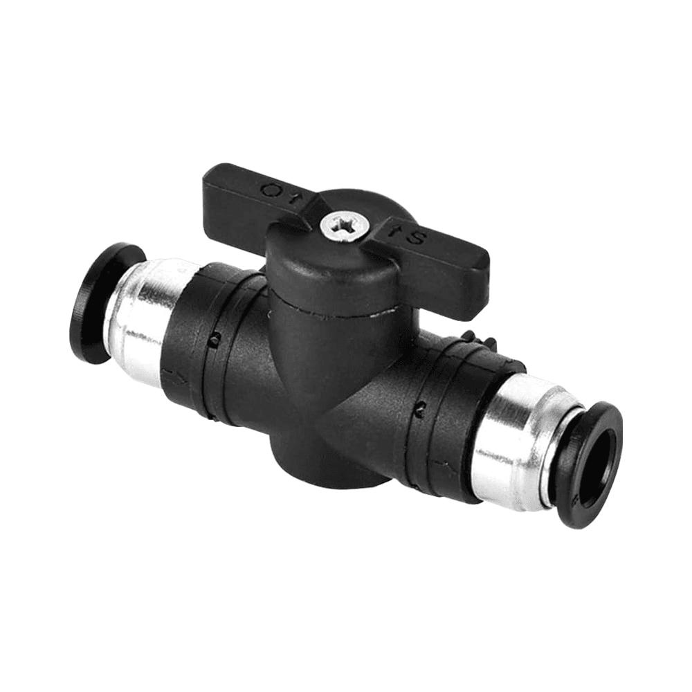 Кран шаровой 1/4", 0 МПа, с пневмоприводом