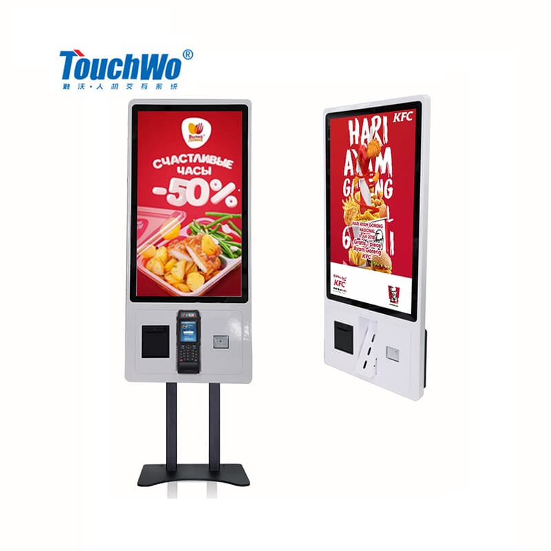 Терминал самообслуживания TouchWo GD, сенсорный экран 15,6–32″, принтер, сканер, камера