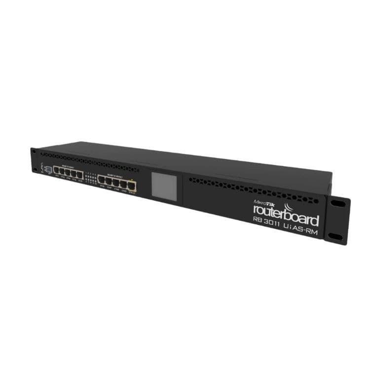 Маршрутизатор MikroTik RB3011UiAS-RM, 10 портов, PoE-out, 2×1,4 ГГц, 1 ГБ памяти