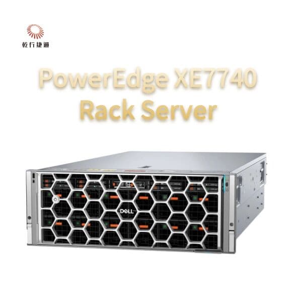 Сервер стоечный Dell PowerEdge XE7740, 64-ядерный Intel Xeon, 1,5 ТБ памяти ускорителей