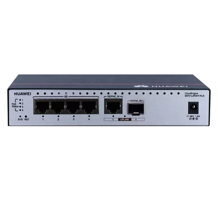 Коммутатор Huawei CloudEngine с PoE++, 4 порта 10/100/1000Base-T