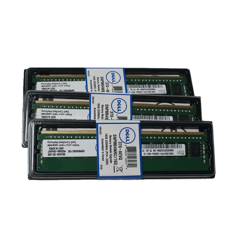 Модули памяти Dell 8/16/32/64 ГБ DDR4, 2133–3200 МГц, серверные