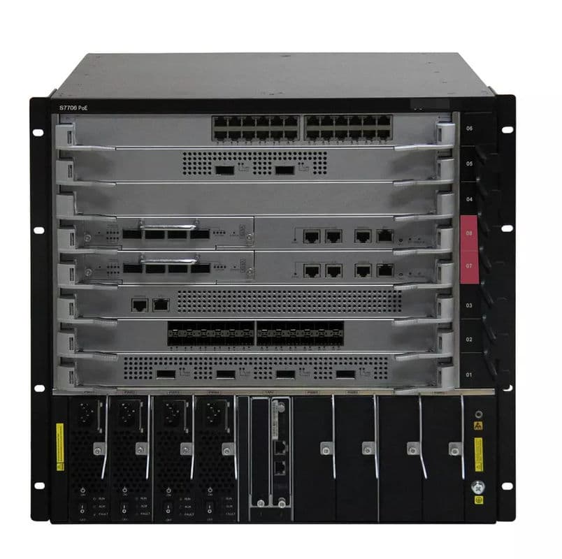 Коммутатор Huawei S7706 серии S7700 с реверсивным PoE, гигабитный