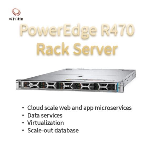 Сервер стоечный Dell PowerEdge R470, 1U, 144 ядра, 4 ТБ памяти DDR5