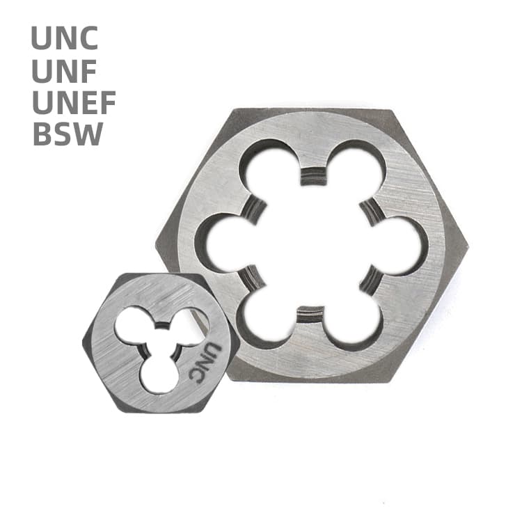Плашка шестигранная для дюймовой резьбы UNC, UNF и BSW