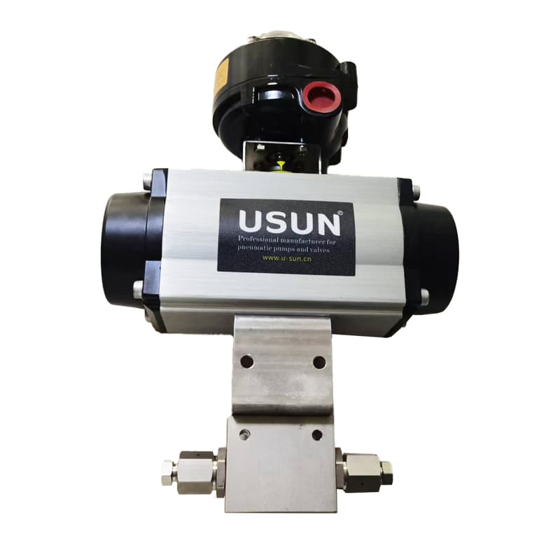 Кран шаровой с пневмоприводом высокого давления AISI 316, до 15 000 psi