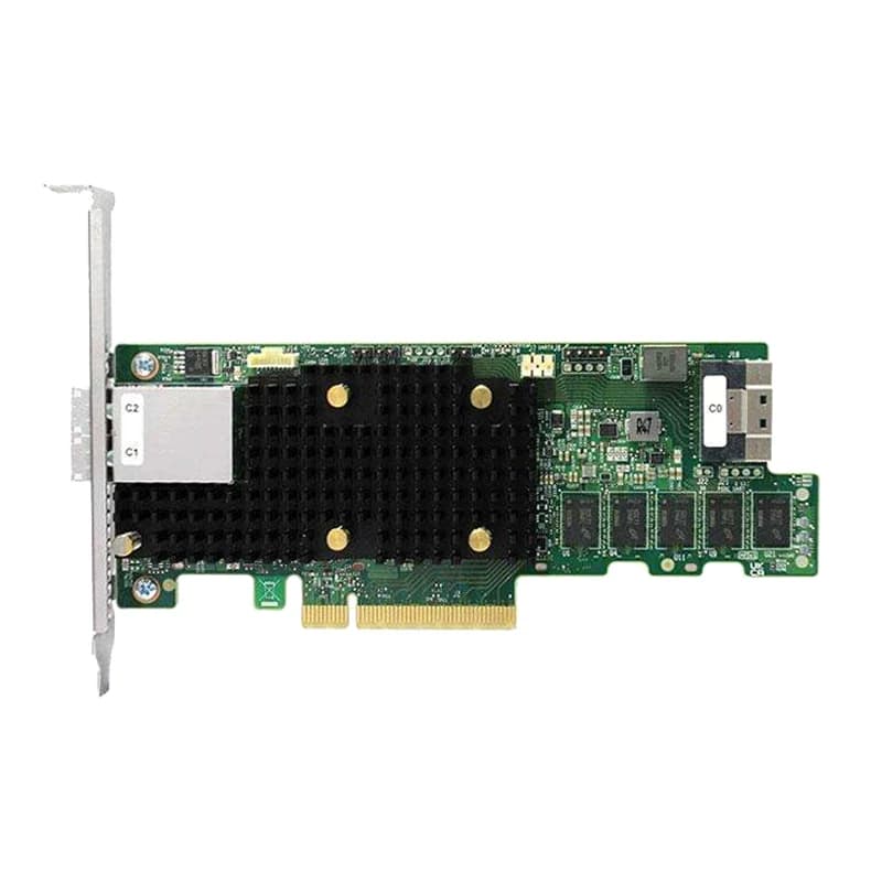 RAID-контроллер Broadcom MegaRAID 9580, SAS/SATA/NVMe, PCIe 4.0, внешние порты