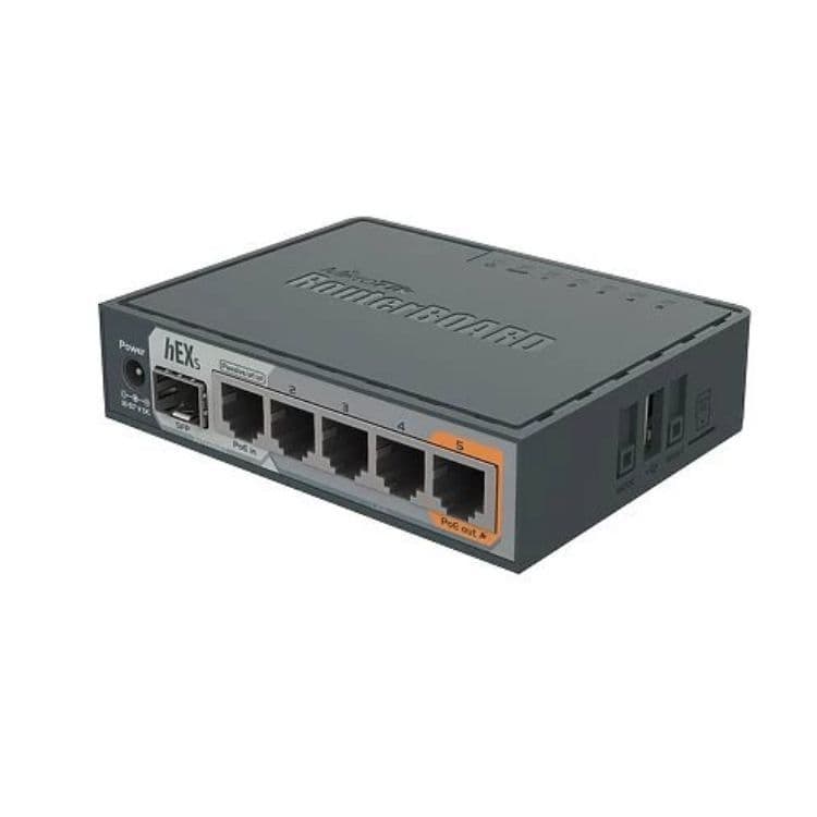 Маршрутизатор MikroTik RB760iGS hEX S, 880 МГц, 256 МБ, гигабитный