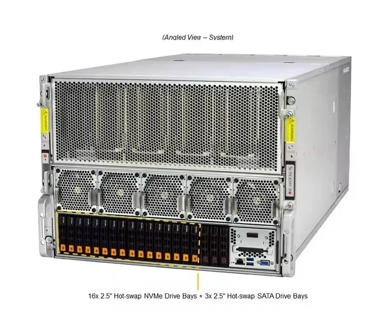 Сервер для ИИ NVIDIA на ускорителях Blackwell B300