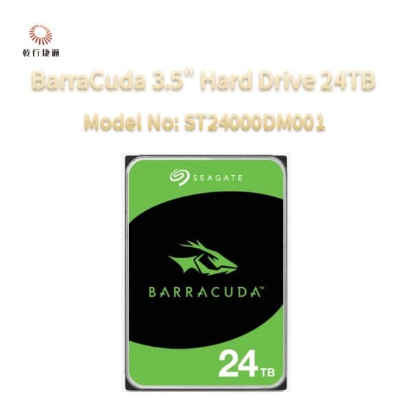 Накопитель Seagate BarraCuda 24 ТБ, 3,5 дюйма, ST24000DM001
