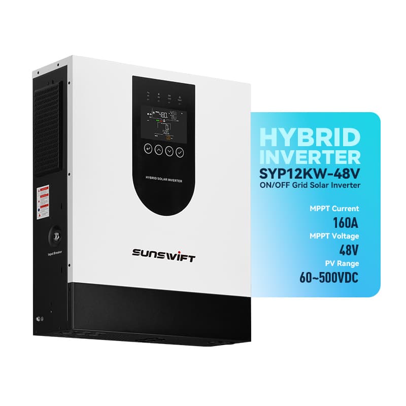 Инвертор солнечный гибридный, 12 кВт, 48 В, SYP12kw-48v