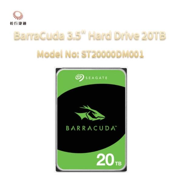 Накопитель Seagate BarraCuda 20 ТБ, 3,5 дюйма, ST20000DM001