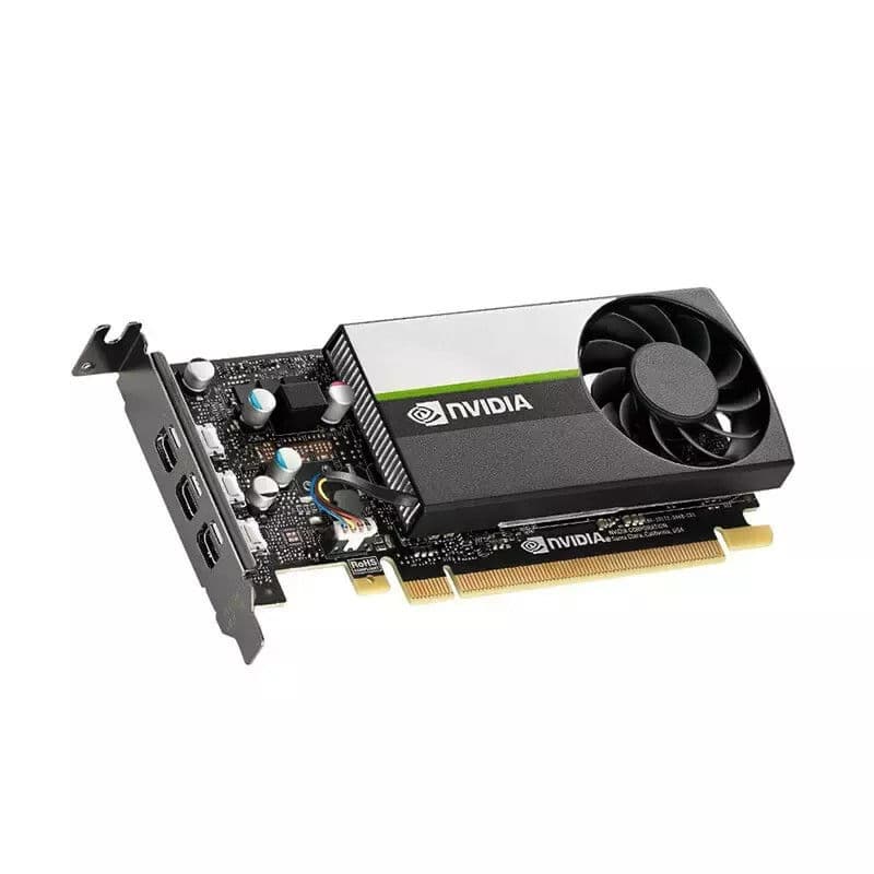 Видеокарта NVIDIA T400 2/4 ГБ GDDR6, три разъёма Mini DisplayPort