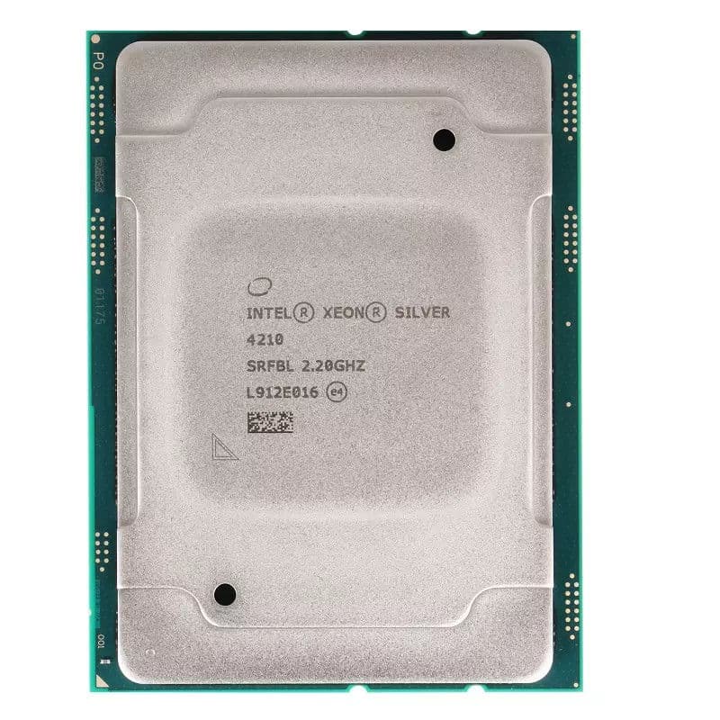Процессор Intel Xeon Silver 4210, 2,2 ГГц, 10 ядер, кэш 13,75 МБ